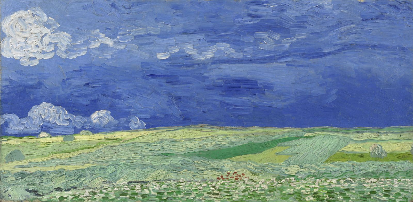 Винсент Ван Гог - Пшеничное поле под грозовыми тучами
